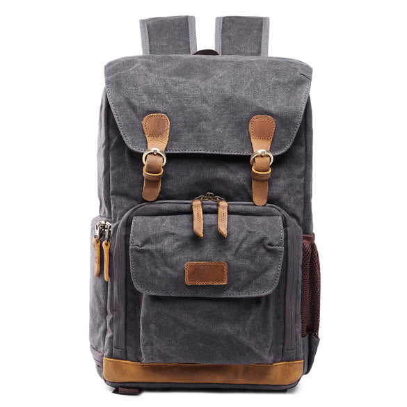 Batik Canvas Waterproof Photography Bag Outdoor Wear-resistant Large Camera Photo Backpack Men for Nikon/Canon/ Sony/Fujifilm