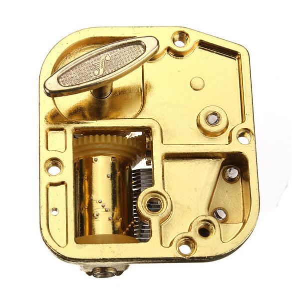 High Standard New Hot Sale Unique 18 Notes DIY Mechanical Musical Box Golden Movement+Screws +Castle In The Sky Key Great Gift