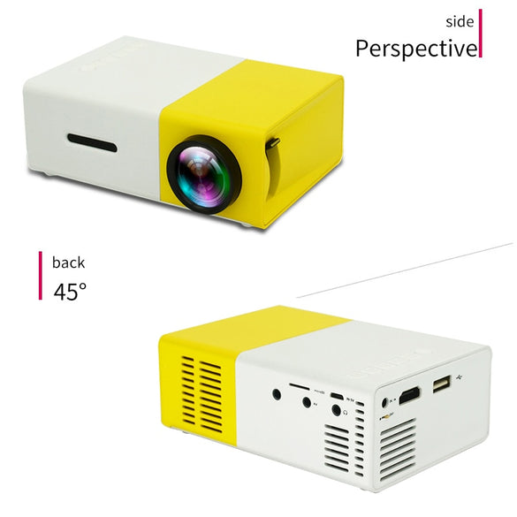 YG300 Universal 60 Inch HD Portable Mini LED Pocket Projector without Battery Home Theater Children Education Beamer Projector