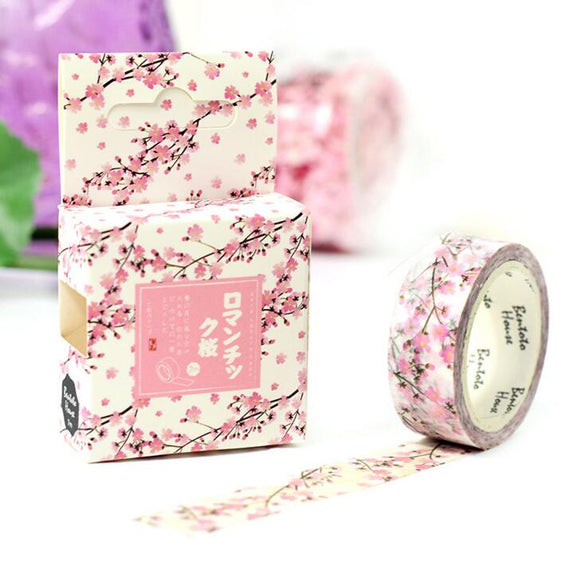 JA221  Romantic Season of Cherry Decorative Washi Tape DIY Scrapbooking Masking Tape School Office Supply Escolar Papelaria