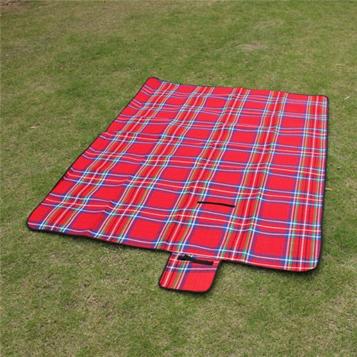 VILEAD 2 Size Folding Camping Mat Outdoor Beach Picnic Lightweig Waterproof Sleeping Camping Pad Mat Moistureproof Plaid Blanket