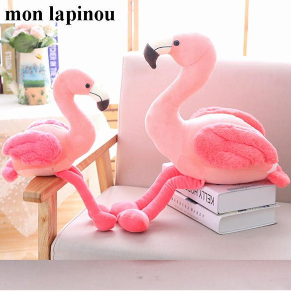 Mon Lapinou 1 pc 25cm 35cm 50cm Plush Flamingo Toys Stuffed Bird Soft Doll Pink Flamingo Kids Toys Wedding Gift High Quality