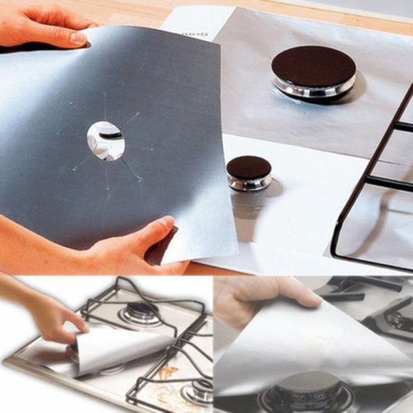 Gas Stove Protectors Cover Liner Aluminum Foil Clean Mat Pad Stove Stovetop Protector Kitchen Accessories