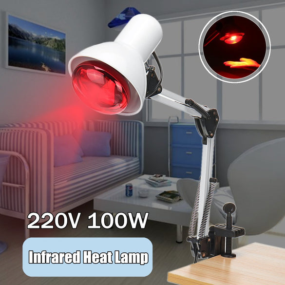 220V 100W Infrared Heater Lamp Therapeutic Heating Therapy table Lamp for Muscle Relaxation Pain Relief Light Bulb Massage Tools
