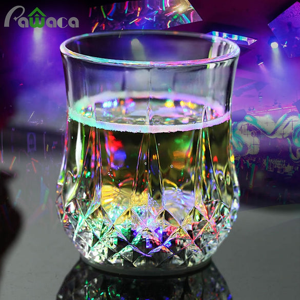 LED Automatic Flashing Cup,Sensor Light Up Mug Wine Beer Glass Whisky Shot Drink Glass Cup for Christmas,Party,Bar Club,Birthday