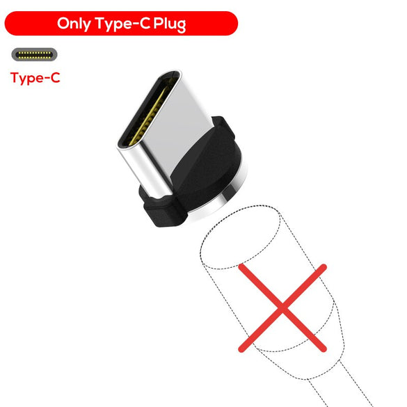 TOPK 90 Degree L Type Magnetic Cable , LED Magnet Charger Cable for iPhone Xs Max X 8 7 5 & Micro USB Cable & USB Type-C USB C