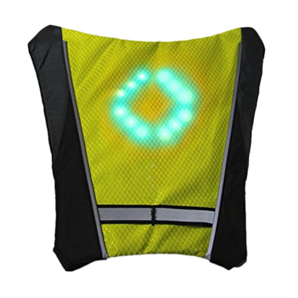 Reflective Safety Vest Cycling Waterproof 48 LED Turn Signal Vest Outdoor Running / Night Walking / Cycling Vest Coat