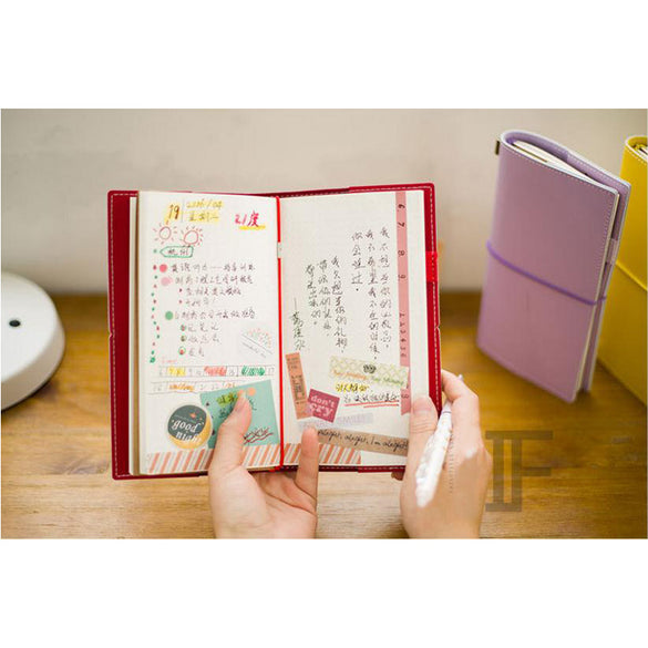 Macaron Traveler'S Notebook Refill Replace Inner Core Notebook 19X10.5  m Special Size Infun Travel Diary Journal