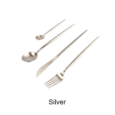 Black and Gold Cutlery Set