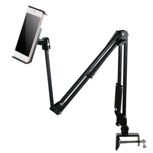 360 Adjustable Bed Tablet Stand For 3.5 to 10.6 Inch Mobile Phones Tablets Lazy Arm Bed Desk Tablet Mount Support For iPad Mini (Tablet Holder)