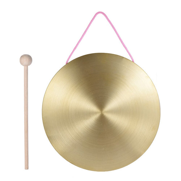 15cm Hand Gong Cymbals Brass Copper Chapel Professional Opera Percussion Instruments with Round Play Hammer