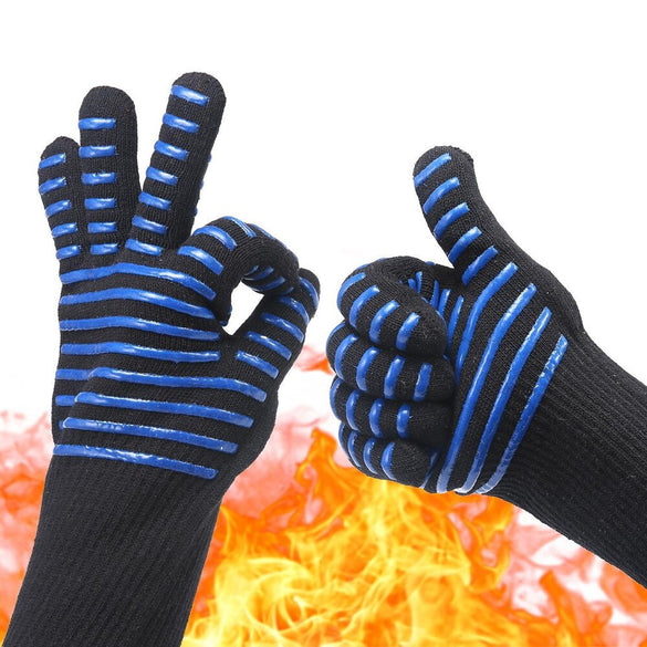 Centigrade Extreme Heat Resistant BBQ Gloves Lining Cotton For Cooking Baking Grilling Oven Mitts kitchen accessories cooking