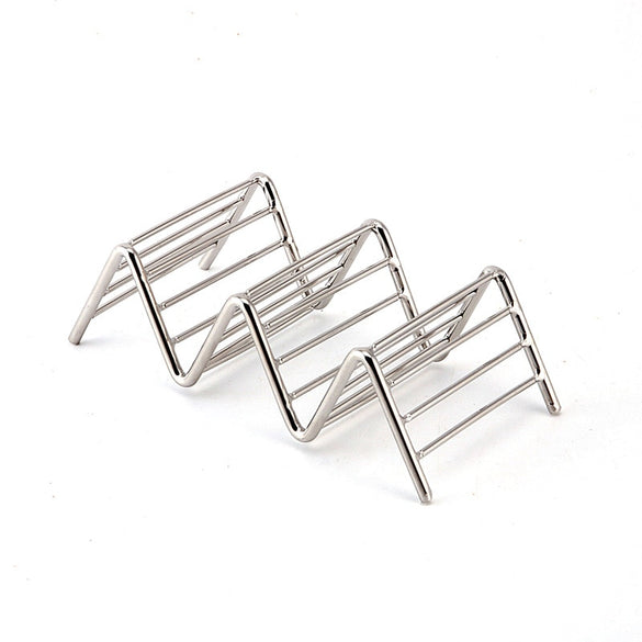 Brand New Taco Holder Taco Stand Stainless Steel Rustproof Rack Bracket Tray Style for Baking Dishwasher