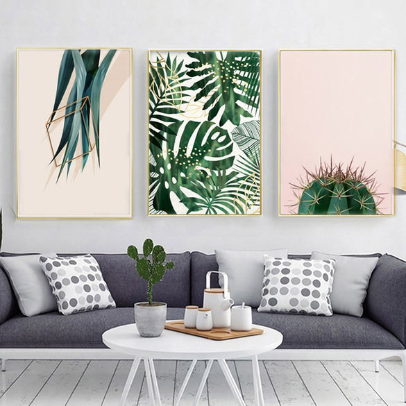 Cactus Plant Canvas Prints Posters And Prints Wall Pictures For Living Room Wall Art Canvas Painting Cuadros Decoracion no frame