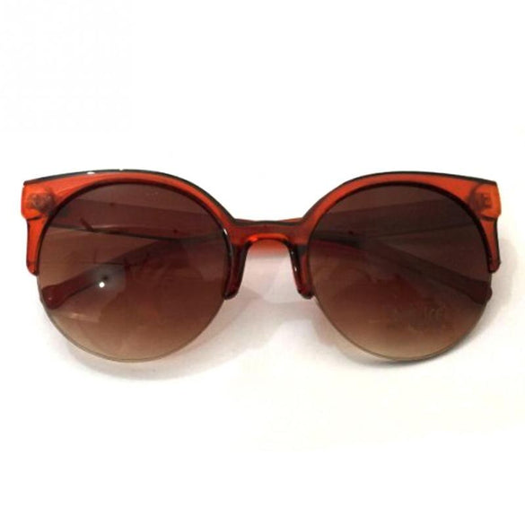 Fashion Cat Eye Sunglasses Women Vintage Semi-Rimless Sun Glasses Gafas Inspired Round Circle Sunglass oculos de sol feminino