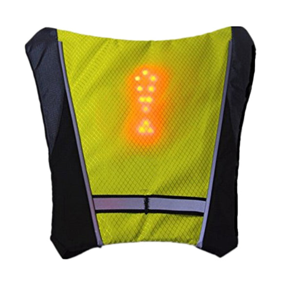 Reflective Safety Vest Cycling Waterproof 48 LED Turn Signal Vest Outdoor Running / Night Walking / Cycling Vest Coat