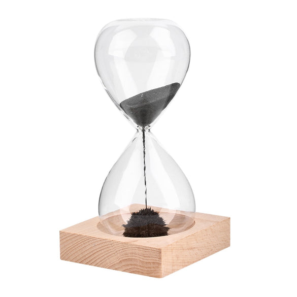 Free shipp 1Pcs Awaglass Hand-blown Timer clock Magnet Magnetic Hourglass ampulheta crafts sand clock hourglass timer Christmas