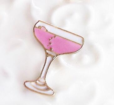Timlee X127 Cartoon Cat Kitty Cocktail Wine Rose Flower Hand Cute Metal Brooch Pins Button Pins Gift Wholesale
