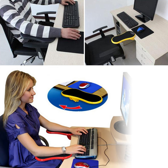Attachable Armrest Pad Desk Computer Table Arm Support Mouse Pads Arm Wrist Rests Chair Extender Hand Shoulder Protect Mousepad