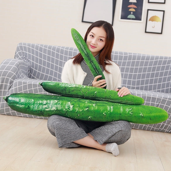 1pc 70/110cm Huge Funny Simulation Cucumber Plush Toy Stuffed Cute Fruits Pillow Funny Kids Children Christmas Gift Doll