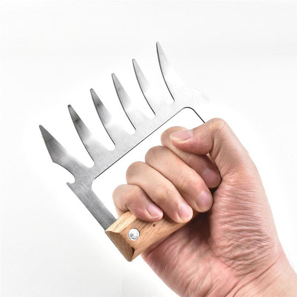 1pc Meat Shredder Claws Stainless Steel Meat Claw Chicken Separator Handler Food Forks Puller BBQ Kitchen Tools