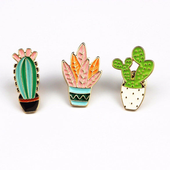 Timlee X230 Free shipping Lovely Delicate Cactus Brooch Pins,Fashion Jewelry Wholesale
