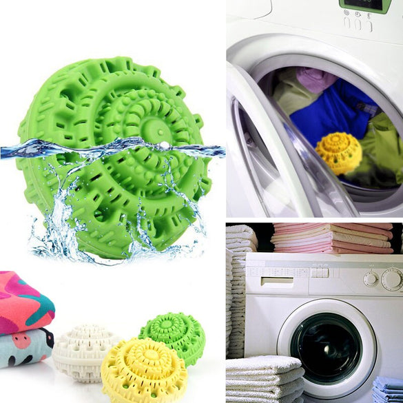 Eco-Friendly Green Laundry Ball Reusable Anion Molecules Cleaning Magic Washing personal care cleaning tool