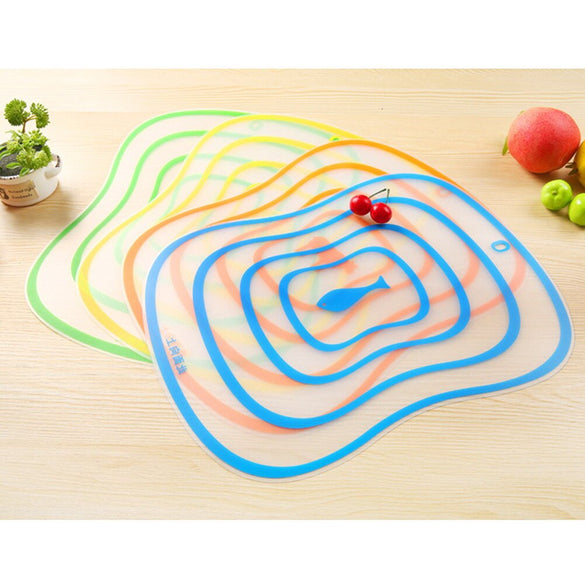 4pcs Plastic Cutting Board Non-slip Frosted Kitchen Cutting Board Vegetable Meat Tools Kitchen Accessories Chopping Board