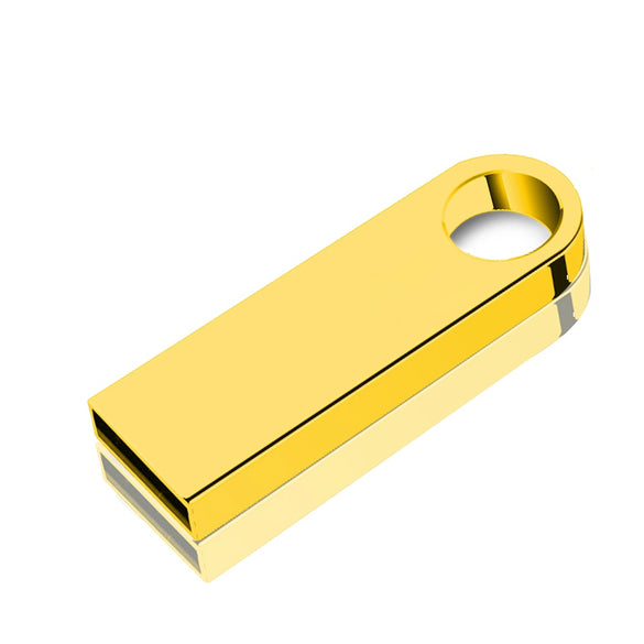 2019 Stainless Steel metal waterproof USB Flash drives 64GB pen drive 32GB 16GB 8GB 4GB Gold/Silver flash Memory Stick pendrive