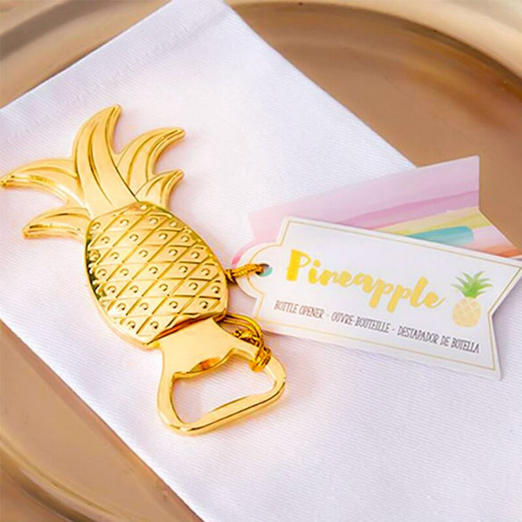 Creative Glod Bottle Opener Flamingo Pineapple Unicorn Love Palm Tree Pumpkin Beer Personalized Kitchen Tool Wedding Gift
