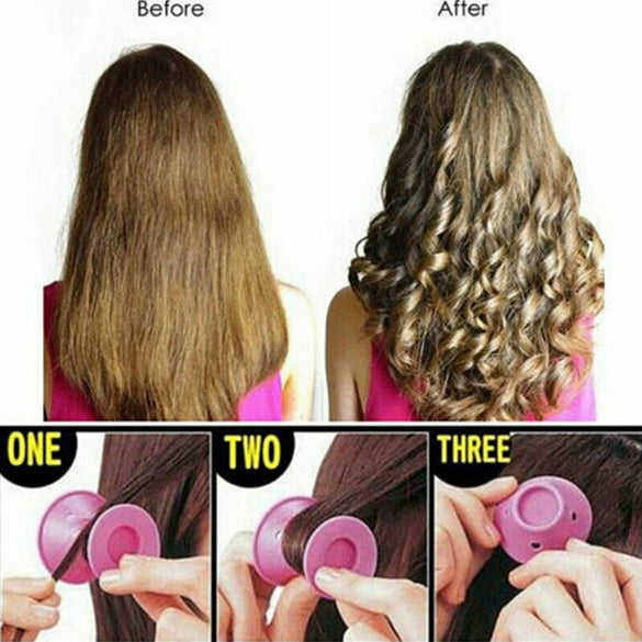 10/20/30pcs/set Soft Rubber Magic Hair Care Rollers Silicone Hair Curler No Heat No Clip Hair Curling Styling DIY Tool