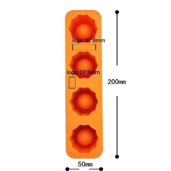 Dropshipping Freeze Mold Bar Bear Tool Cool 4 Cup Shape Rubber Shooters Ice Cube Shot Glass Hot New Bar Party Drink Ice Tray