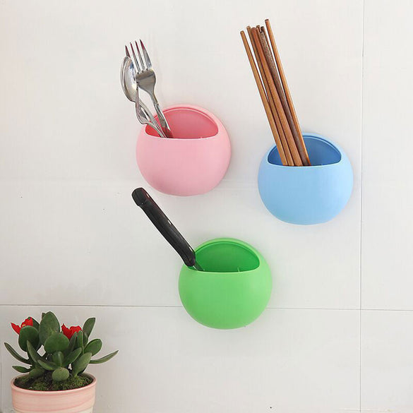 Multi-functional Bathroom Shelves Strong Suction Cup Toothbrush Holder Sundries Storage Box