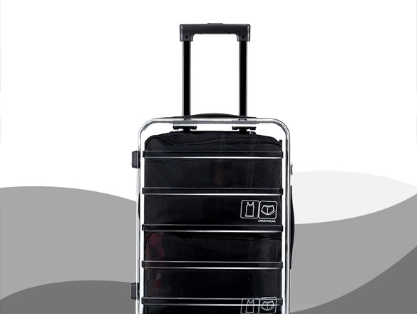 20 inch Brand Rolling Luggage Suitcases and Travel Bags Carry On Hand Trolley Case 4 Wheels Spinner Transparent Luggage