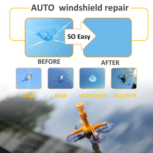 Windshield Repair Kits DIY Car Window Repair Tools Glass Scratch Windscreen Crack Restore Window Car glass repair kit