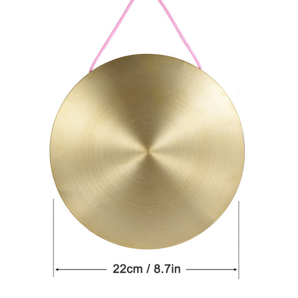 15cm Hand Gong Cymbals Brass Copper Chapel Professional Opera Percussion Instruments with Round Play Hammer