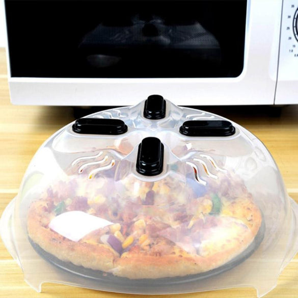 Food Splatter Guard Professional Microwave Food Anti-Sputtering Cover Oven Oil Cap With Steam Vents Magnetic Splatter Lid