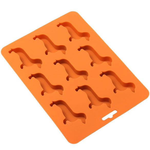 Behogar 9 Slots Cute Dog Shaped Silicone Molds Ice Cube Maker Mold Tray Moulds Box for Whisky Cocktails DIY Chocolate Cake Decor