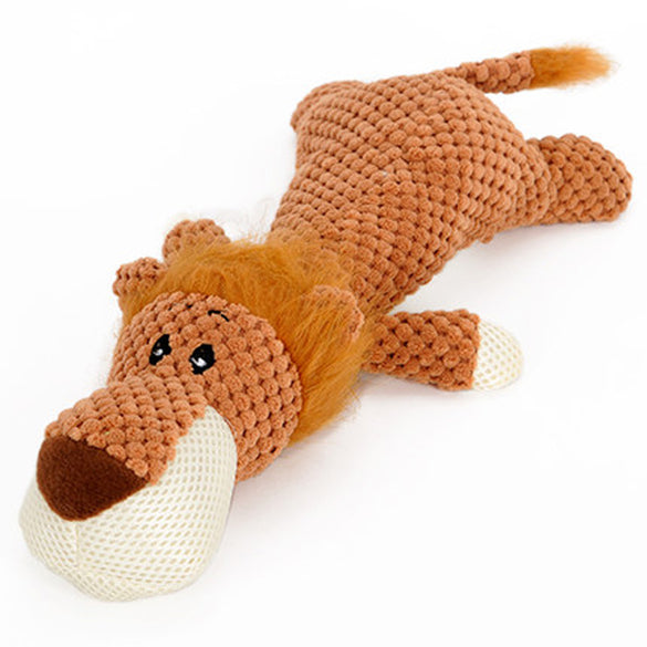 HOOPET Pet Toy Animal Shape Lion Elephant Sound Chew Three Colors Interactive Toys