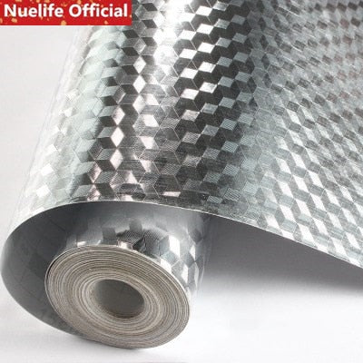 Self-adhesive thickening cabinet moisture-proof aluminum foil paper kitchen stickers tile high temperature stove tin foil paper