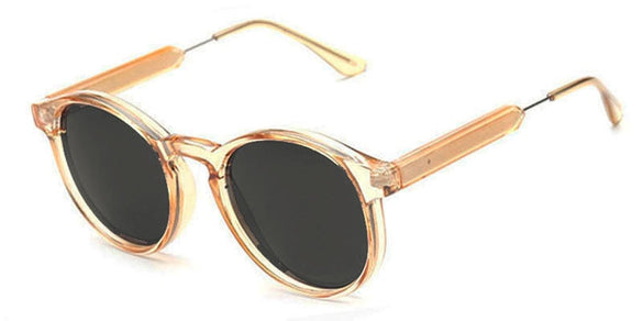 SHAUNA Vintage Women Round Sunglasses Brand Designer Men Keyhole Thick Frame Sun Glasses Female Sunglass UV400 Oculos de sol
