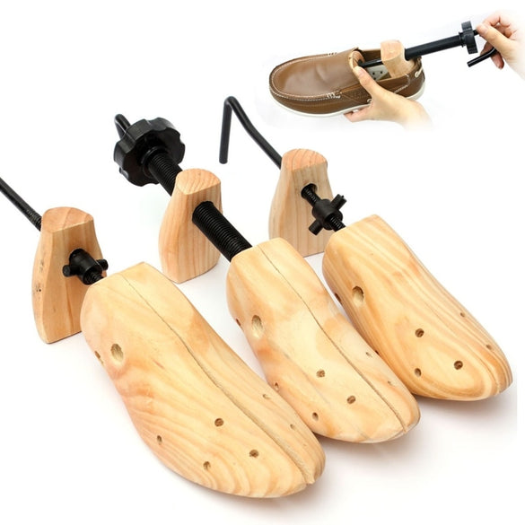 BSAID 1 Piece Shoes Stretcher Wooden Shoe Tree Shaper Rack,Wood Adjustable Zapatos De Homb Expander Trees Size S/M/L Man Women