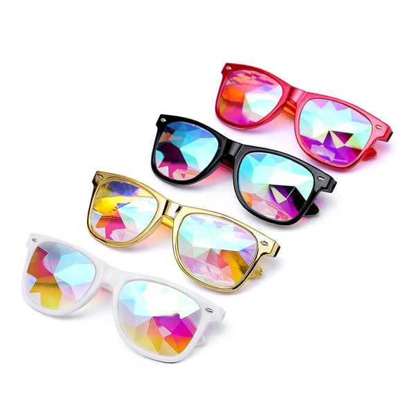 Samjune Kaleidoscope Glasses Rave Festival Party EDM Sunglasses Diffracted Lens luxury sunglasses lunette de soleil femme lentes