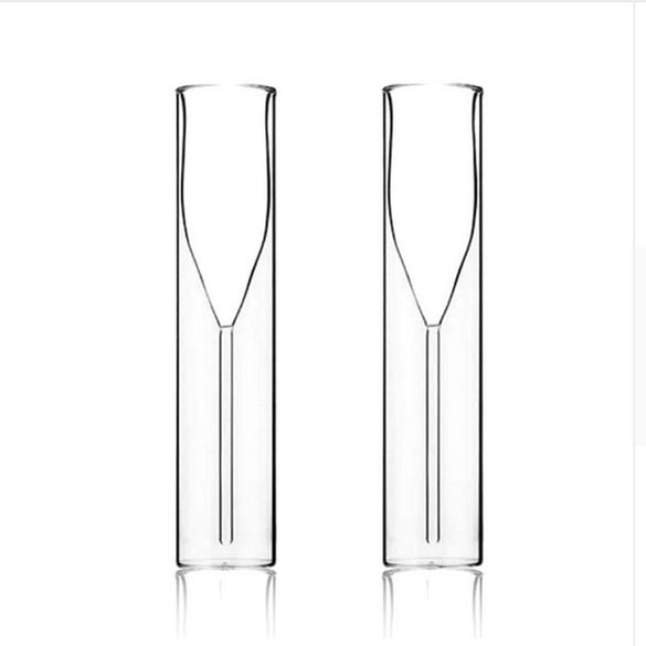 Champagne Glass  Double Wall Glasses Flutes Goblet Bubble Wine Tulip Cocktail Wedding Party  Cup Toast Bodum Thule Xicaras Copo