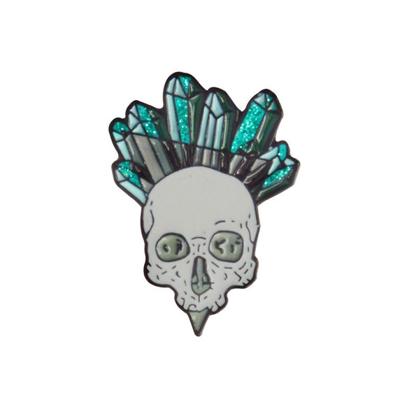 QIHE JEWELRY Skeleton pin Skull pin Vampire brooches Badges Halloween jewelry Goth Punk Dark Black Pins collection