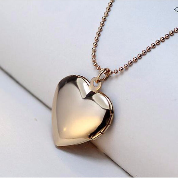 SUTEYI Photo Locket Necklace Gold Silver Color Pendant Pet Cat Dog Paw Footprint Mother's Day Gift Necklace Jewelry