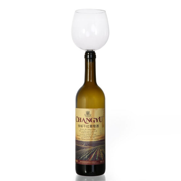 Creative Free Shipping Fastest ePacket Drinking Wine Glass Of Wine Bar Tools Wine Stopper It Turns Bottle Of Wine Into Glasses