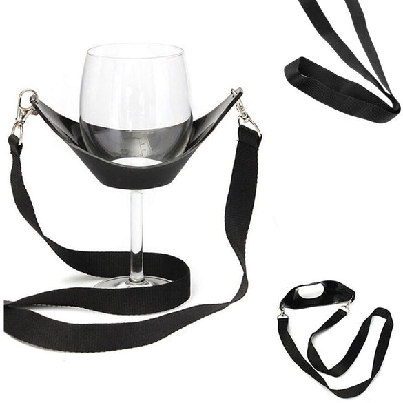Hot Sell 1X Portable Wine Glass Lanyard Holder Straps Necklace Party Birthday Mother Gift Free your Hands In Party