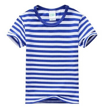 New Summer 100% Cotton Boys t-shirt Brand Children's Striped T shirts Short Sleeve O-Neck Kids Clothes Fashion Big Boy Tops Tees