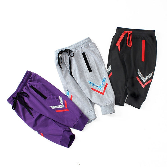 Kids Boys Cropped Trousers for Girls Geometric Pattern Sports Pants Pants Loose Sport Slacks Clothes Pants for 4 6 8 10 12 Years